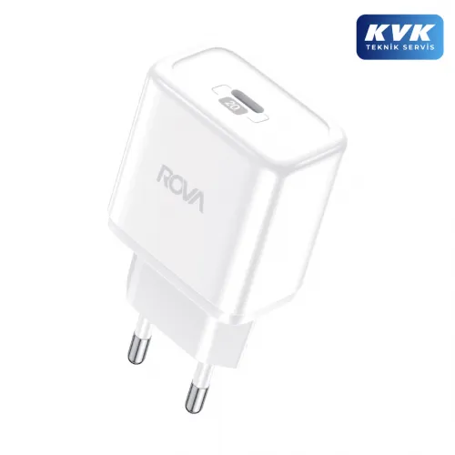 Rova SB101L Pd Hızlı Şarj Başlığı 20W ve Type-C To Lightining (iPhone) Şarj Kablosu