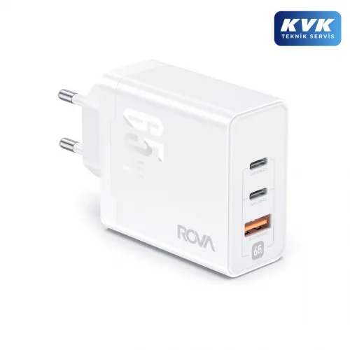 Rova SB107 PDX + QC3.0 GaN Hızlı Şarj Başlığı 65W