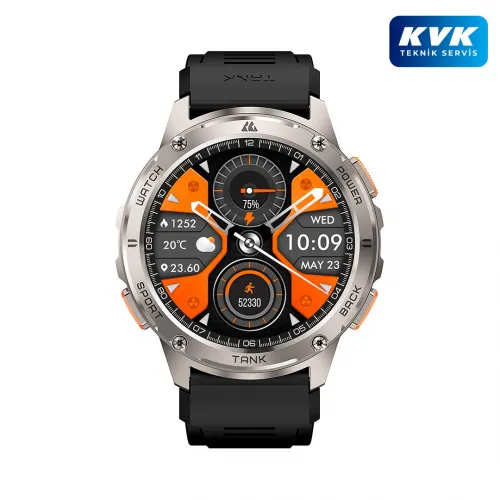 Kospet Tank T3 Smart Watch - Gri - KVK Teknik Servis Garantili