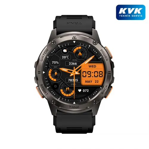 Kospet Tank T3 Smart Watch - Siyah - KVK Teknik Servis Garantili