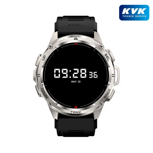 Kospet Tank T3 Ultra GPS'li Smart Watch - Gri - KVK Teknik Servis Garantili